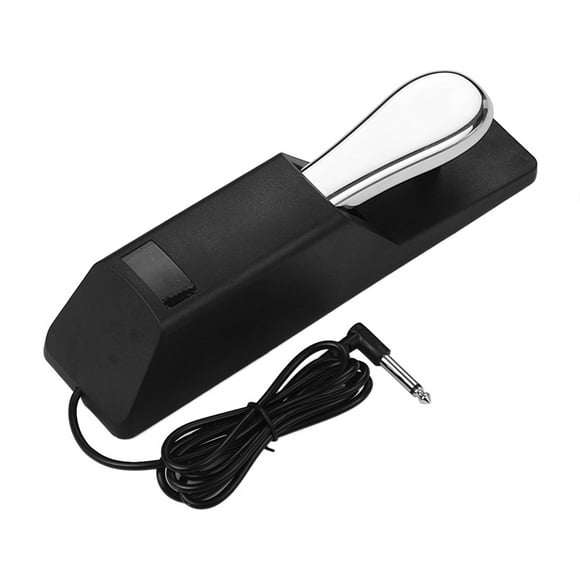Yeacher Upgraded Universal Piano Sustain Pedal Keyboard Damper Pedal 6.35mm Plug for Casio Yamaha Roland Electronic Organ MIDI Keyboards Digital Pianos