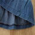 thumbnail image 4 of Gubotare Dresses for Kids Toddler Baby Girl Outfit Heart Embroidery Smocked Dress Plaid Short Sleeve Cute Summer Dresses Size 3-4T (Blue,3-4 Years), 4 of 7