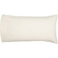 thumbnail image 5 of VHC Brands Burlap Natural Solid Color Cotton Farmhouse Bedding King Pillow Case Set of 2, Antique White, 5 of 6