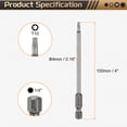 thumbnail image 2 of Uxcell 5pcs T10 Torx Head Screwdriver Bit 1/4" Hex Shank 4" (100mm) Long Magnetic No Hole Tip 6 Point Star Screw Driver, 2 of 7