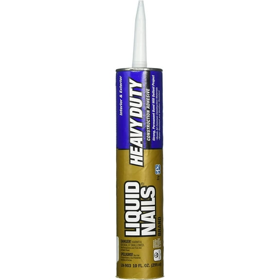 Liquid Nails Heavy Duty Construction Adhesive LN903 - Water-Resistant - 6 Pack, 10 oz, Beige