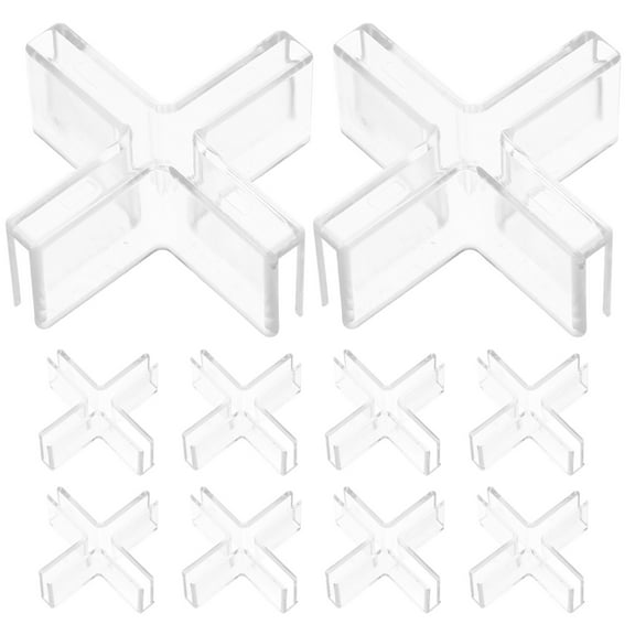 10 Pcs Glass Cupboard Clamps Glass Shelf Mounting Bracket Display Clips or Clamps Glass Furniture Clip