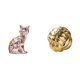 thumbnail image 1 of Bola De Hilo Con Nudo De Gato, Escultura Decorativa De Animal, Figura De Cerámica, Adorno Artesanal Para Chimenea, Encimera, Entrada, Sala De Estar, Tocador., 1 of 8