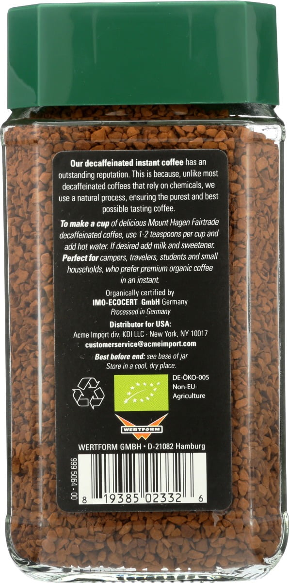 Natur Green Biocaffe Instant Decaffeinated Ecological -- 3.38.fl.oz.