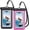 Black & Bright Red, variant on Waterproof Phone Pouch Case - [2 Pack][Easy Lock & Heavy Duty] IPX8 Water Proof Cell Phone for Beach, Swimming Equipment Bags for iPhone 17 16 15 14 13 12 Pro Max Plus, Galaxy S25, 4-7"