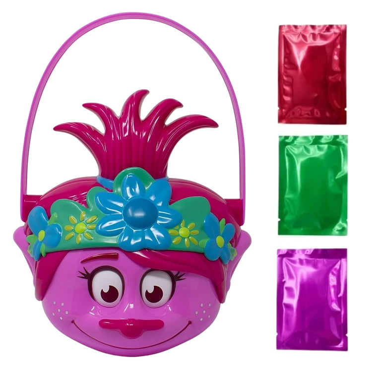 Trolls Poppy Character Bucket with Handle Plastic Trick or Treat