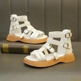 thumbnail image 5 of Huanglei Girls' Soft Sole Roman Sandals For Summer, 5 of 9