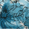 thumbnail image 2 of Simply Daisy, 14" x 20" Zentangle Teal Floral Decorative Outdoor Pillow, 2 of 3