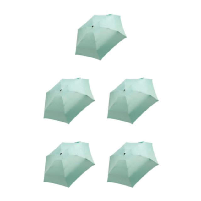 VONKY Unisex Sun Umbrella Convenient And Fashionable For Anywhere Folding Umbrella Rain Umbrella Outdoor Protection 5Set