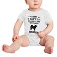 thumbnail image 2 of Sorry I Can't I Have Plans With My Eurasier Love Pet Dog Cute Baby Jumpsuits (White, 3-6 Months), 2 of 5