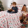 thumbnail image 2 of Juego de sábanas Softan Kids para niños, tamaño doble, 3 piezas, Navidad, 2 of 8