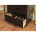 thumbnail image 3 of Maklaine Transitional Eight Drawer Rolling Storage Cart in Black Wood, 3 of 15