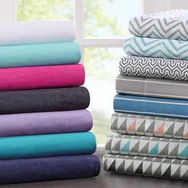 Comfort Classics All Season Cotton Blend Jersey Knit 4 Piece Dark Grey Sheet Set, King