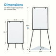 thumbnail image 2 of Blazezo Magnetic Whiteboard with Stand, 40x28 In Adjustable Height Easel, Portable Dry Erase Board on Tripod for Teachers, Kids, Home Office, Classroom, Presentations, Silver Frame Black, 2 of 10