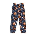 thumbnail image 4 of Easygdp Cute Foxes Men's Pajama Pant, Sleep Elastic Waistband Lounge Pants - X-Large, 4 of 9