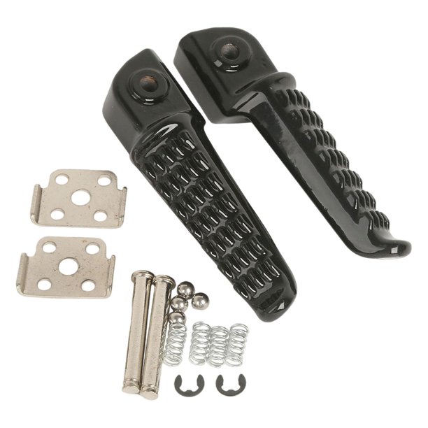 2 Uds Clavijas De Pie De Motocicleta De Metal Para Zzr1200 2000-2003 Z1000SX 2011-2013 Negro Brillante