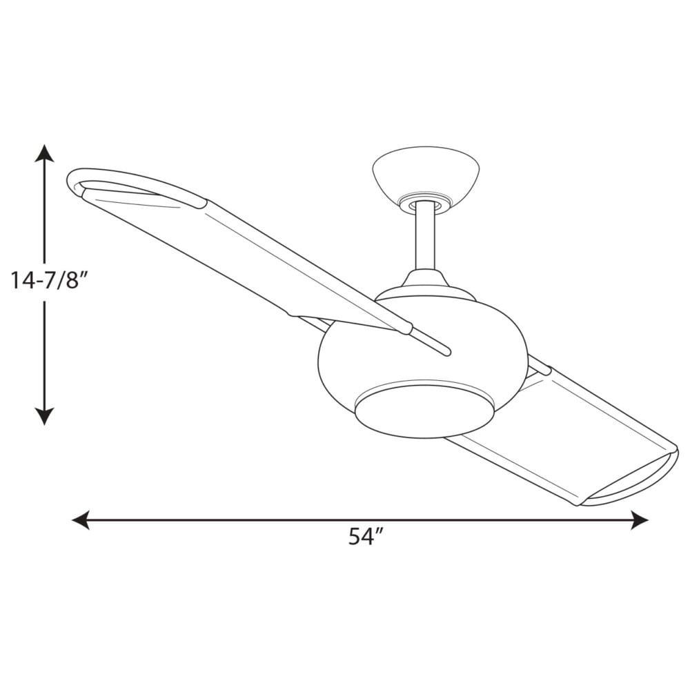 Edisto Two Canvas wrapped blade 54" Indoor/Outdoor Ceiling Fan