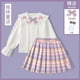 thumbnail image 3 of Sanrios Kuromi Cinnamoroll Melody Hellokittys uniforme Jk para niñas, de manga corta Camisa larga, figura de Anime, uniforme escolar, estilo Preppy, 3 of 4