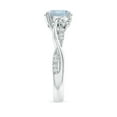 thumbnail image 3 of ANGARA Natural Nature Inspired 1.6 ct Aquamarine & Diamond Twisted Vine Ring in 14K White Gold for Women (Size-8mm) | March Birthstone, Anniversary, Jewelry Gift for Women | Natural Aquamarine Ring, 3 of 9