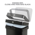 thumbnail image 3 of Clorox Trash Can, 13 Gal Stainless Steel Kitchen Garbage Bin with Wide Step Pedal, Black, 3 of 8