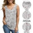 thumbnail image 5 of S-5XL Women Sleeveless Tunic Baggy Casual Vest Swing Summer Tank Top Blouse Ladies Summer Floral Tops, 5 of 5