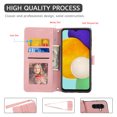 thumbnail image 2 of TECH CIRCLE Case for Samsung Galaxy A13 5G,Magnetic Leather Card Pocket Wallet Shockproof Case Rubber Kickstand Crossbody Strap Hybrid Rubber Cover,Pink, 2 of 5