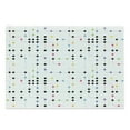 thumbnail image 1 of Colorful Cutting Board, Metro Scheme with Vivid Colored Intricate Lines and Dots Urban Life Transportation, Decorative Tempered Glass Cutting and Serving Board, Large Size, Multicolor, by Ambesonne, 1 of 1