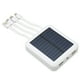 thumbnail image 4 of Banco de energía solar para teléfono de 20000 mAh, 4 puertos USB, banco de energía solar portátil resistente al agua con cable de carga para exteriores, color blanco, 4 of 8