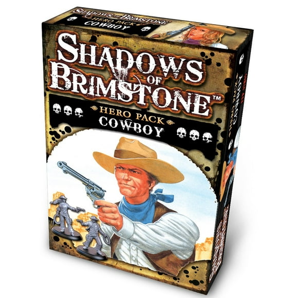 Shadows of Brimstone : Hero Pack - Cowboy 1-6 Joueurs, 12 Ans et Plus, 60 minutes