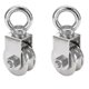 thumbnail image 1 of Pulley With Ball Bearing, Lifting Pulley Load 200 Kg, Stainless Steel Cable Pulley For Fitness Ropes, 2-pack, 1 of 5