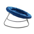 thumbnail image 2 of Urban Shop, Rocking Saucer Chair, Navy Blue, 2 of 5