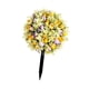 thumbnail image 4 of Estaca de jardín de flores artificiales Flor realista con estaca Multiusos Elegante Amarillo púrpura, 4 of 9