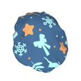 thumbnail image 2 of YFYANG Women's Double Waterproof Shower Cap, Blue Christmas Pattern Reusable Hair Cap for All Hair Styles and Head Sizes, 2 of 9