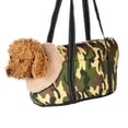 thumbnail image 4 of para perros Tote Retro Carrier Durable Más fácil de limpiar Transportines para perros para Mini Poodle Teddy Miniature Schnauzer - 2 Terciopelo 2 Yinane portador de cachorros, 4 of 7