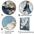 thumbnail image 3 of Designart "Butterfly Azure Abstract Grace I" Animals Butterfly Floater Framed Canvas Prints, 3 of 5