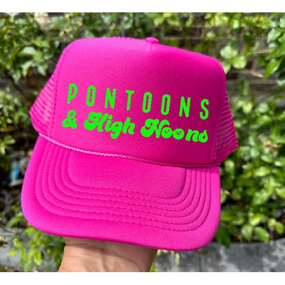 Pontoons & High Noons Hot Pink Trucker Hat