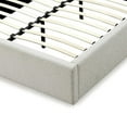thumbnail image 4 of Ziya King Size Bed, Cream Boucle Fabric Upholstery, Curved Panel Headboard, 4 of 5