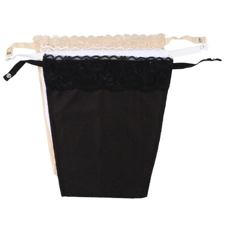 

Rosarivae 3 Pcs Summer Lace Clip-on Corset Women One Piece Tube Invisible Panel Vest Average Size Anti-glare Bra for Women Girls