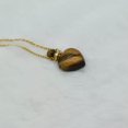 thumbnail image 2 of EOEMY Natural Quartz Crystal Heart Shape Perfume Bottle Reiki Pendant Necklace Healing-1Pc-Tiger Eye Stone, 2 of 2