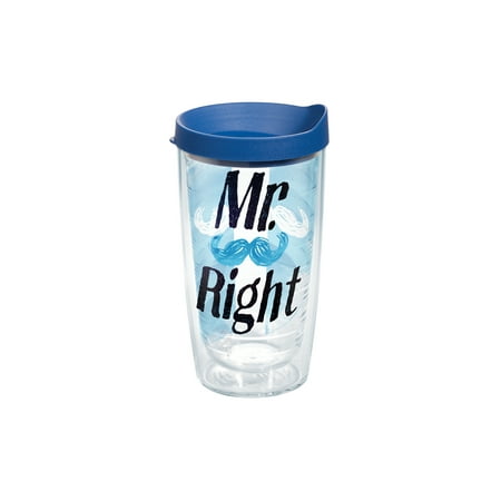 

Mr Right Mustache 16 oz Tumbler with lid