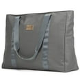 thumbnail image 5 of Badgley Mischka Women's Nylon Travel Tote Weekender Duffle Bag - Lightweight Travel Bag (Grey), 5 of 9