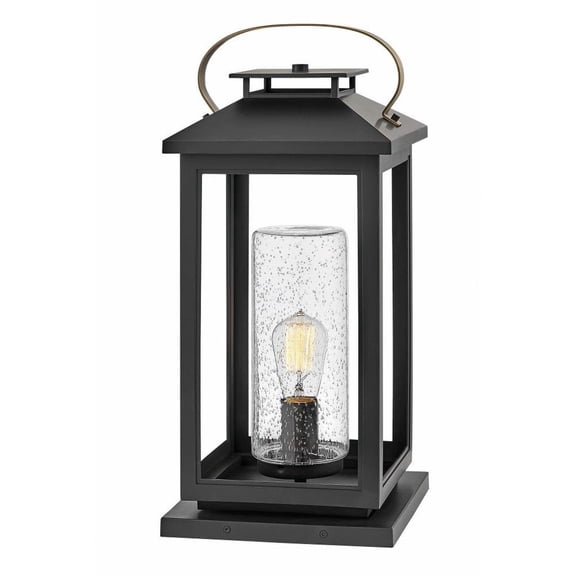1 Light Medium Outdoor Low Voltage Pier Mount-Black Finish-E26 Medium Lamp Base Type-Incandescent Lamping Type Bailey Street Home 81-Bel-2993982
