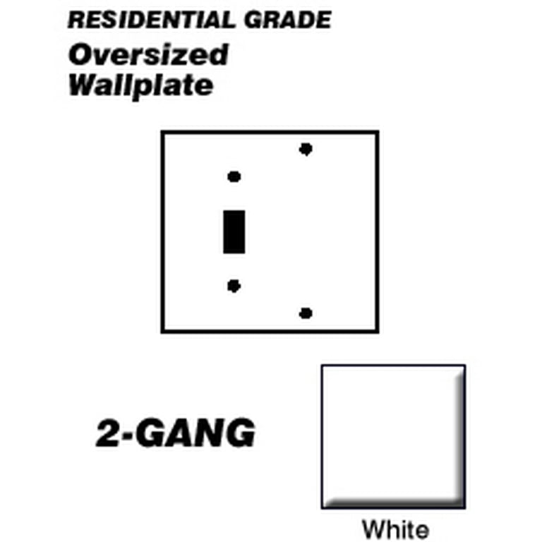 2gang Blank, Oversize, Painted Metal Wallplate Mulberry, 49 OFF