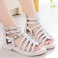 thumbnail image 2 of Xijirk Girls Sandals,Summer Children's Fashion Medium And Large Children's Roman Shoes with Soft Soles and Non for Kids,Toddler Girl Sandals/Toddler Boy Sandals(Color:Q4 White,Size:12), 2 of 8
