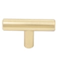 thumbnail image 2 of Bar Cabinet Pull, 50mm Overall Length, Satin Brass by Stone Harbor Hardware, 2 of 3