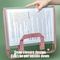 thumbnail image 4 of TOPRenddon A4 File Folders,13 Pockets File Organizer with Labels A4 Expanding File Vertical with Portable Receipt Document Organizer for Office School, 4 of 7