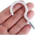 thumbnail image 3 of Ganchos para tazas de 20 piezas atornillados, gancho de techo blanco de 2 pulgadas, resistente para colgar plantas, tazas, campanillas de viento, utensilios, luces de cadena para e, 3 of 5
