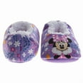 thumbnail image 5 of Disney Minnie Mouse Slippers for Girls, Minnie Design Comfortable Cozy Indoor Soft (Toddler Little Kid), Purple, Size: 7-8, 5 of 6