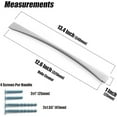 thumbnail image 6 of Goo-Ki 6 Pack 12.6"(320mm) Hole Center Brushed Nickel Cabinet Handle, Satin Nickel Cabinet Pull,Modern Drawer Handle,Cabinet Hardware, 6 of 6