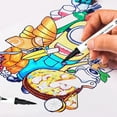 thumbnail image 3 of 12 Colors Markers Set Double Tipped Colored Pens Fine Point Art Markers for Kids Adults, 3 of 8